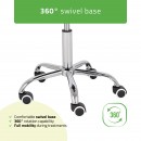 Saddle stool LOFI, Comfy Base k521 grey