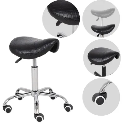 Saddle stool LOFI, Comfy Base k515 quilted black