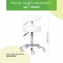 Stool Mobi, Comfy Base k501 white
