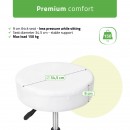 Stool TIMO, Comfy Base k501 white