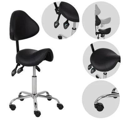 Saddle stool Sola, Comfy Base k515 black