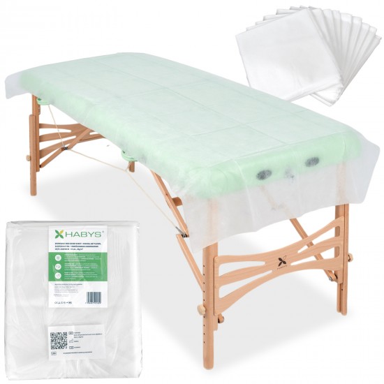 Disposable non-woven sheet 220 × 90 cm – 10 pcs, 20g/m2