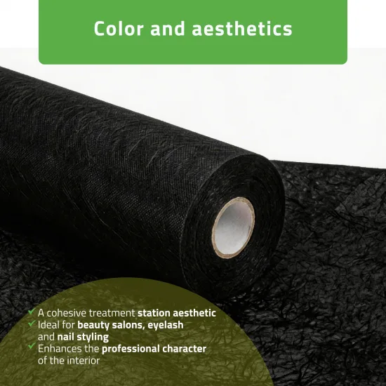 Non-woven medical roll sheet 70 cm x 50 m 18g/m2, black — slika 4