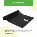 Non-woven medical roll sheet 70 cm x 50 m 18g/m2, black