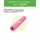 Non-woven medical roll sheet 70 cm x 50 m 18g/m2, pink