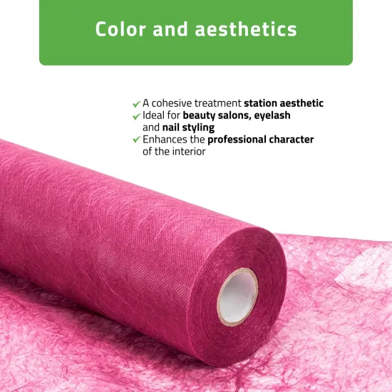 Non-woven medical roll sheet 70 cm x 50 m 18g/m2, pink — slika 3