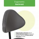 Saddle stool Sola, Comfy Base k521 grey