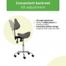 Saddle stool Sola, Comfy Base k521 grey