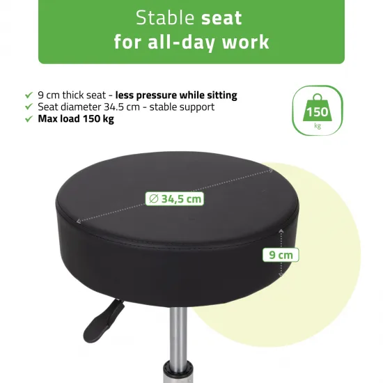Stool TILA, Comfy Base k515 black — slika 2