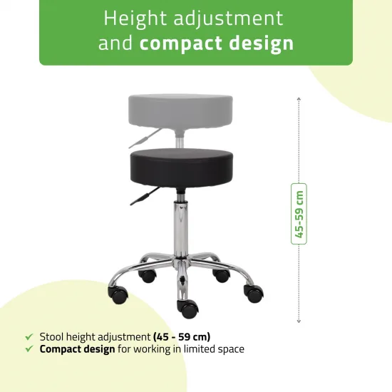 Stool TILA, Comfy Base k515 black — slika 3
