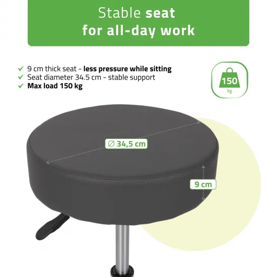 Stool TILA, Comfy Base k521 grey — slika 2