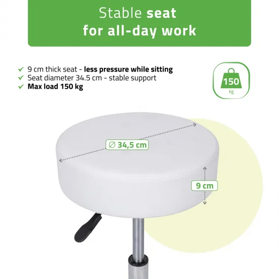 Stool TILA, Comfy Base k501 white — slika 2