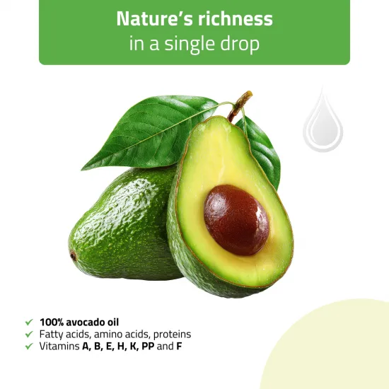Massage Oil, Nature Rich Avocado, HABYS 500 ml — slika 2