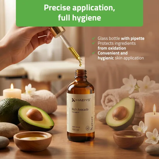 Massage Oil Nature Rich Avocado HABYS 100 ml — slika 2