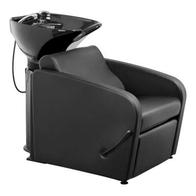  Kompaktna umivaonica za šamponiranje idealna za frizere i brijače. Čvrsta konstrukcija s metalnim nosačima i ergonomski dizajn za profesionalca i klijenta. Sjedalo i naslon imaju opruge za veću udobnost. Naslon ima dodatno punjenje u lumbalnom području. 