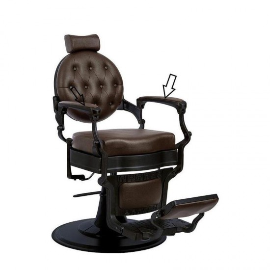 JASTUK ZA LIJEVI NASLON ZA RUKE BUZZ TAPETIRAN TAMNO SIVA