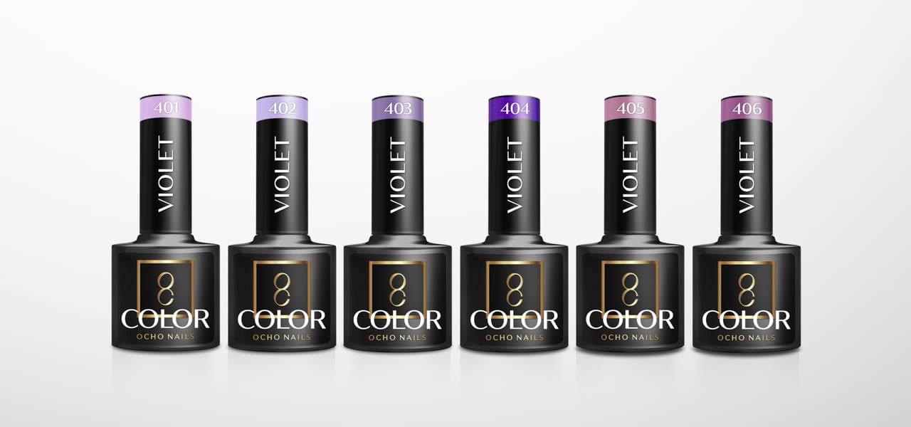 OCHO NAILS Hibridni lak za nokte ljubičasti 405 -5 g