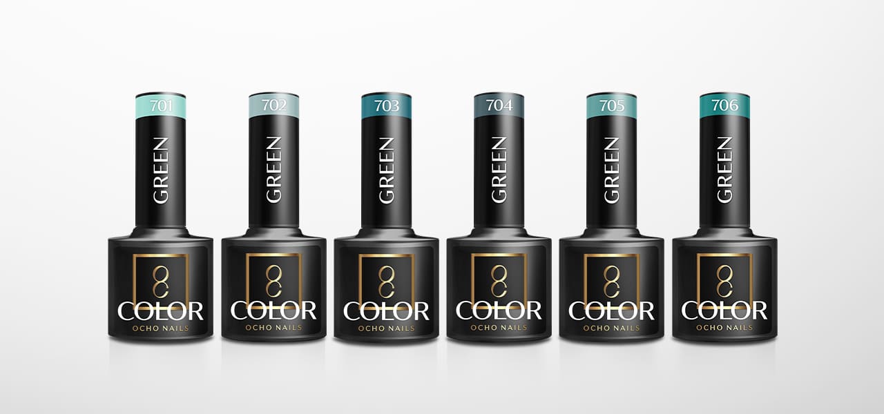 OCHO NAILS Hibridni lak za nokte zeleni 710 -5 g