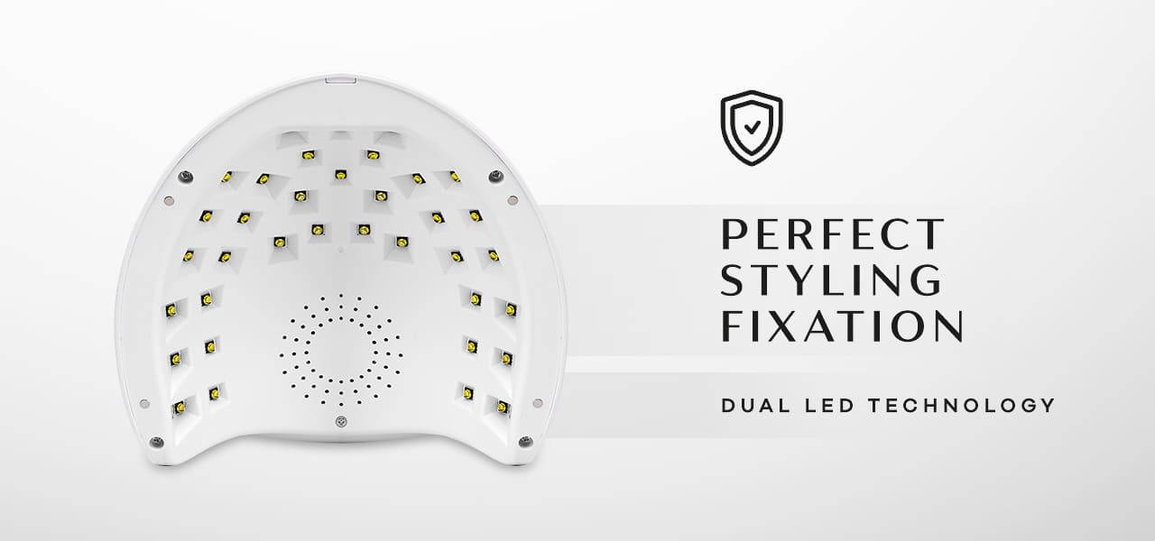 UV LED lampa OCHO NAILS X13 65W bijela sa zrcalnim dnom