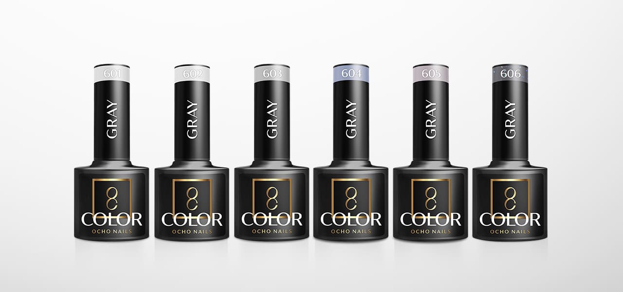 OCHO NAILS Hibridni lak za nokte sivi 607 -5 g