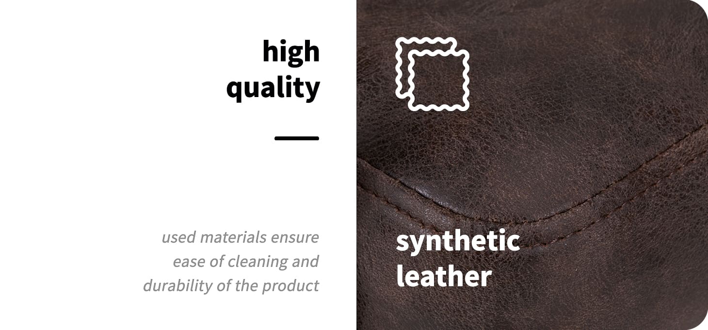 Gabbiano frizerska stolica Katania Loft Old Leather tamnosmeđa