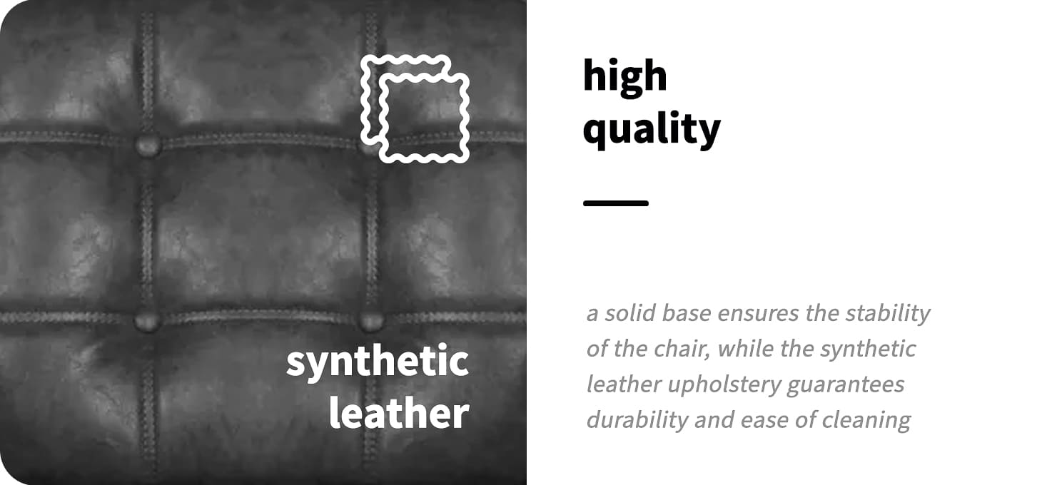 Gabbiano brijačka stolica Boss HD Old Leather crna