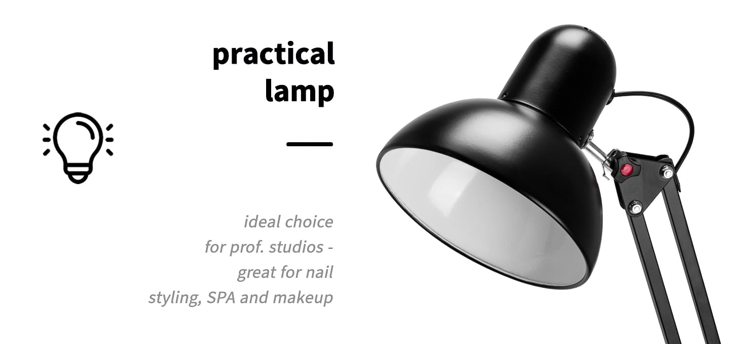 PiX 314 stolna lampa crna