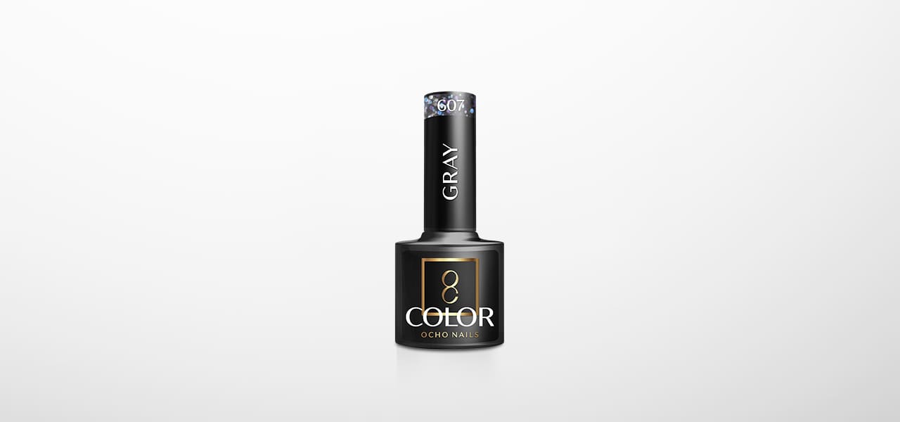 OCHO NAILS Hibridni lak za nokte sivi 607 -5 g