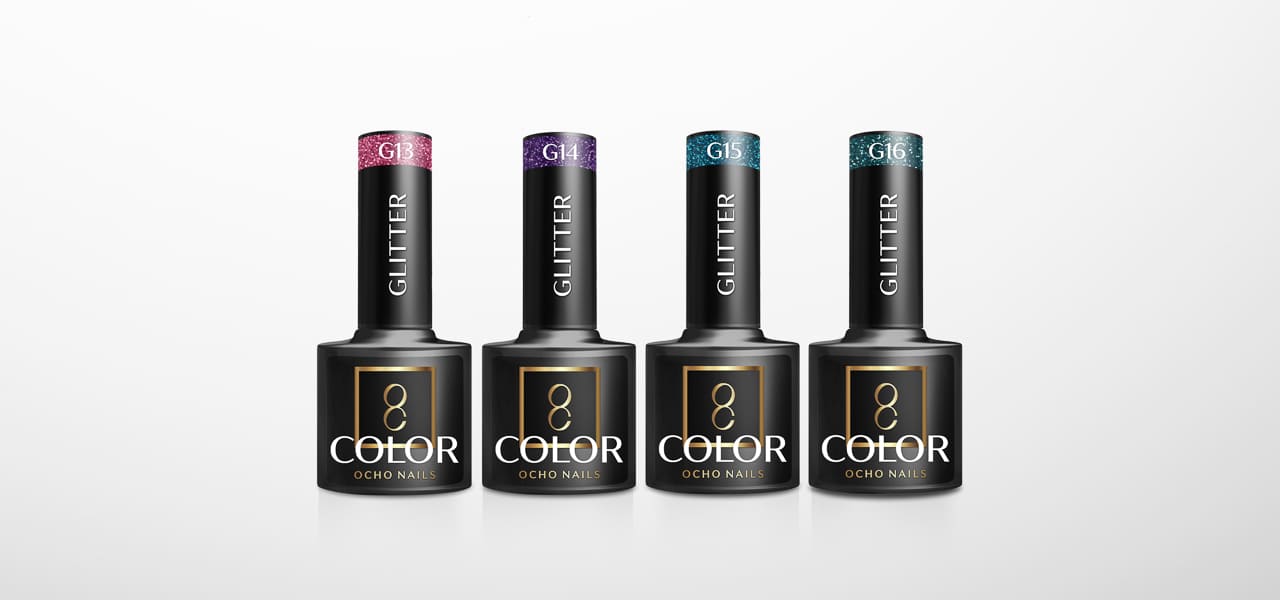 OCHO NAILS Hibridni lak za nokte s glitterom G07 -5 g