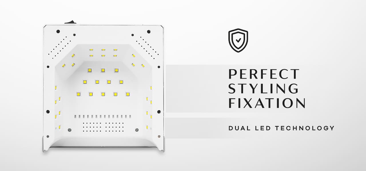 OCHO NAILS LED UV lampa X22 72W bežična bijela sa zrcalnim dnom
