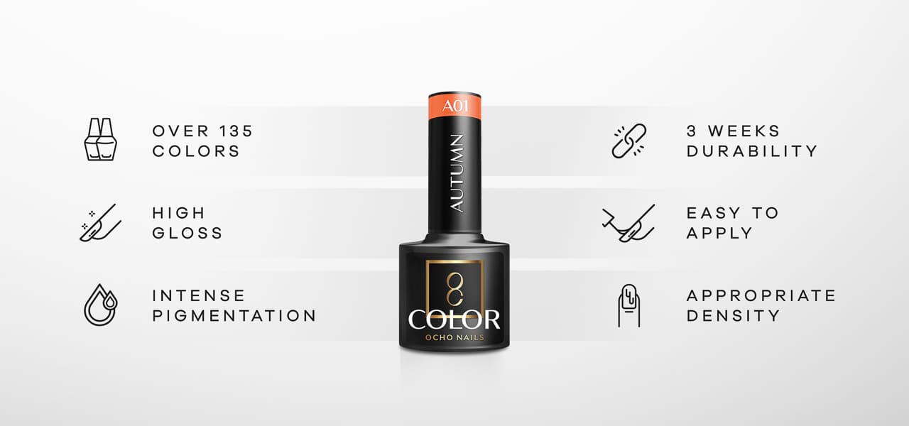 OCHO NAILS Hibridni lak za nokte Jesen A01 -5 g