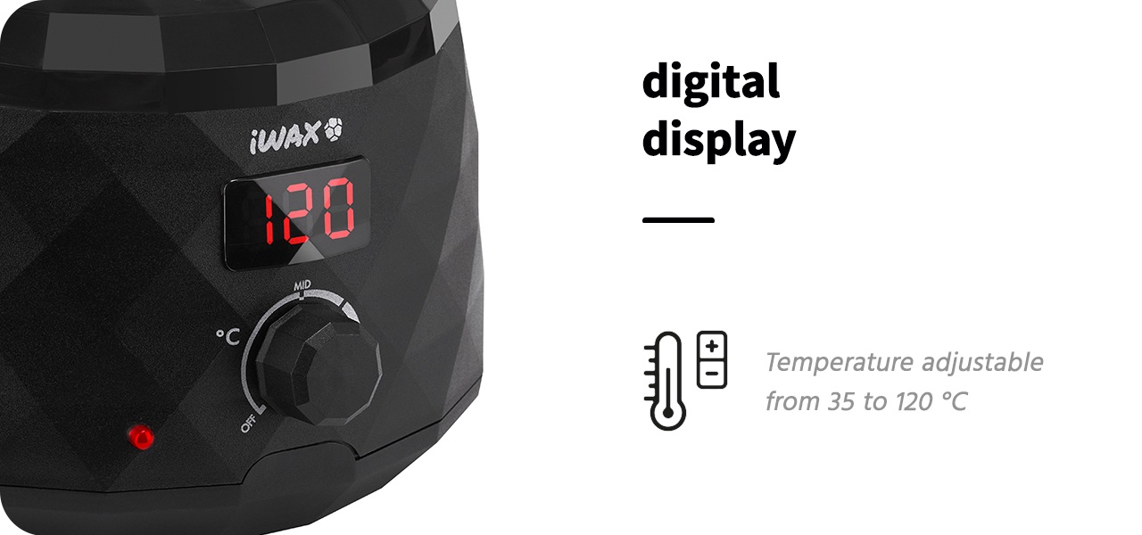 IWAX DIAMOND TECH GRIJAČ ZA CRNI VOSAK