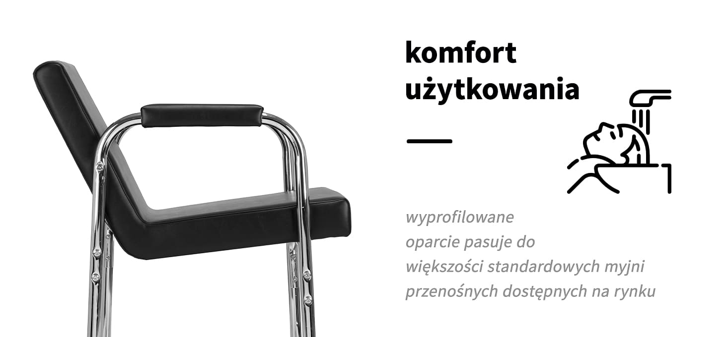 GABBIANO STOLICA ZA PRANJE KOSE CRNA